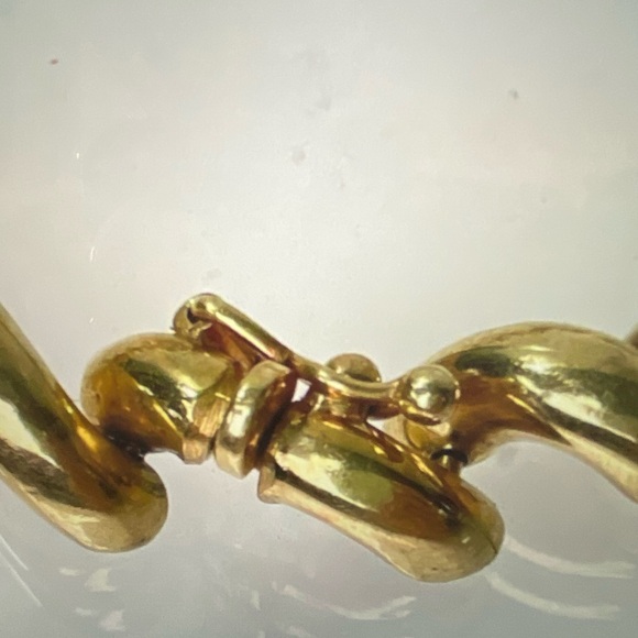 Vintage 14K Italy Gold San Marcos Macaroni Bracelet - Picture 10 of 13